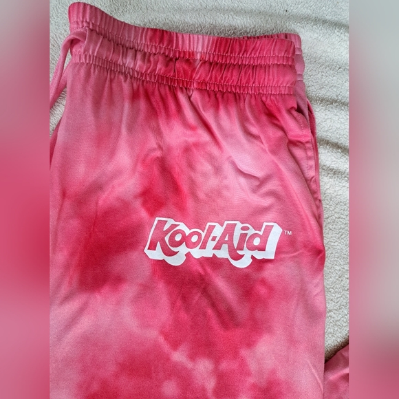 Mens Red Tie Dye Kool Aid Sweatpants - Picture 2 of 14